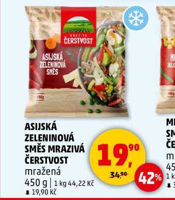ASIJSKÁ ZELENINOVÁ SMĚS MRAZIVÁ ČERSTVOST, 450 g