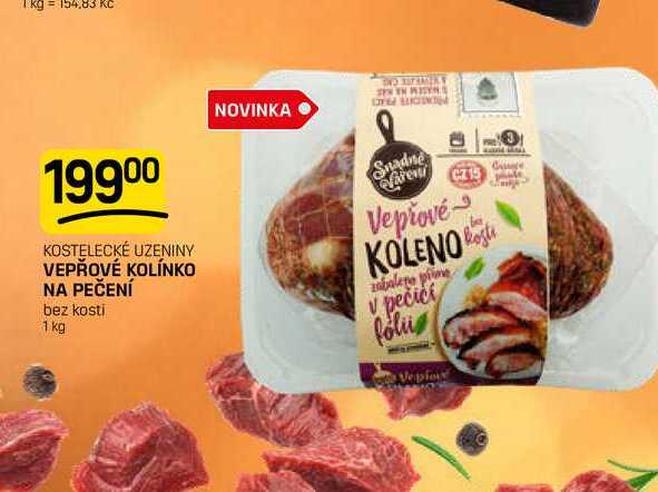 VEPŘOVÉ KOLÍNKO NA PEČENÍ bez kosti 1 kg 