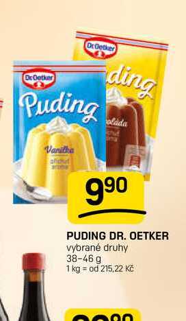 PUDING DR. OETKER vybrané druhy 38-46 g 