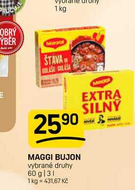MAGGI BUJON vybrané druhy 60 g 
