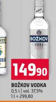 BOŽKOV VODKA 0,5l vol. 37,5%