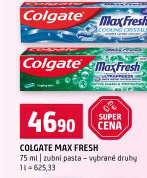 COLGATE MAX FRESH 75 ml zubní pasta vybrané druhy