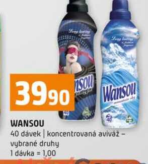 Wanson 40 dávek koncentrovaná aviváž vybrané druhy 