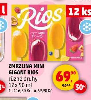 ZMRZLINA MINI GIGANT RIOS, 12x 50 ml 