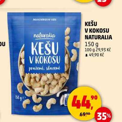 KEŠU V KOKOSU NATURALIA, 150 g