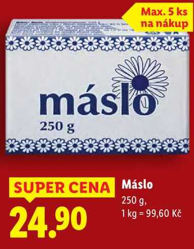 Máslo, 250 g