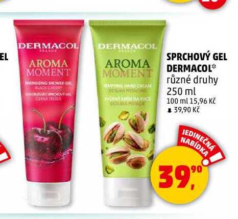 SPRCHOVÝ GEL AROMA MOMENT DERMACOL, 250 ml