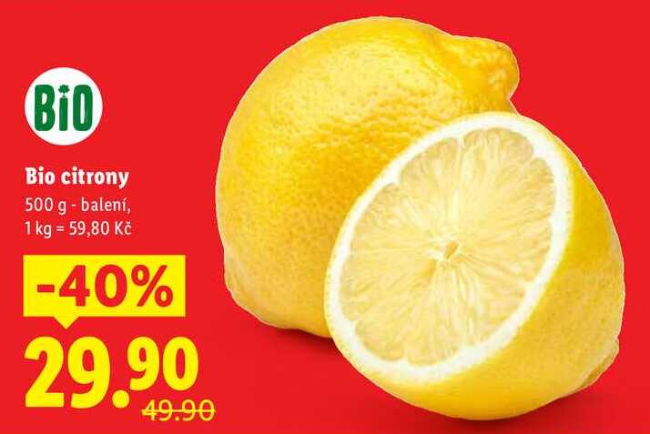 Bio citrony, 500 g