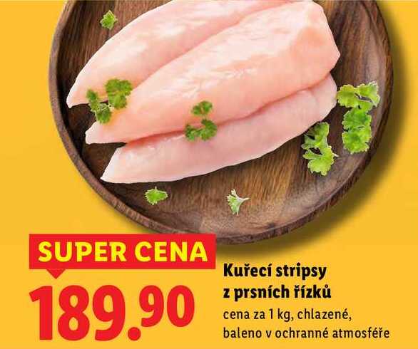 Kuřecí stripsy z prsních řízků, cena za 1 kg