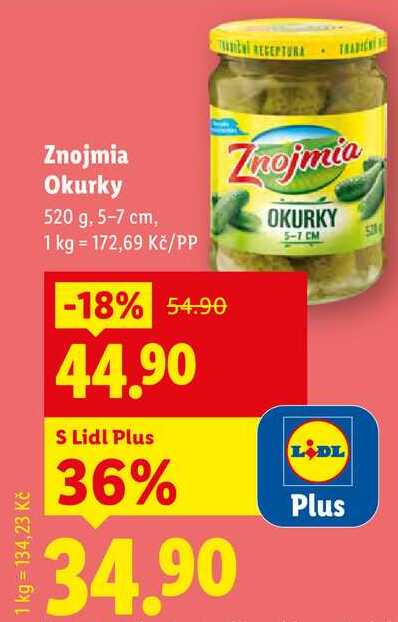 Znojmia Okurky, 520 g