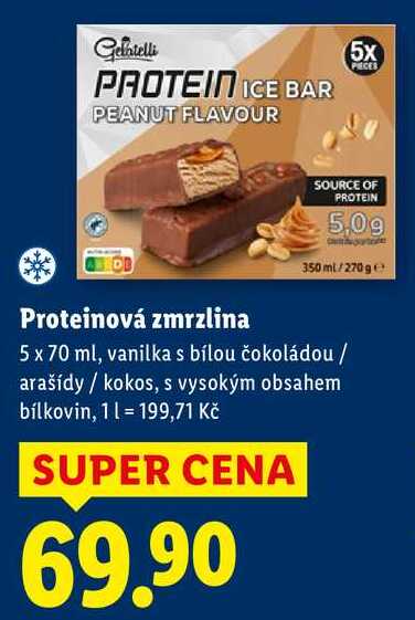 Proteinová zmrzlina, 5x 70 ml
