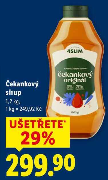 Čekankový sirup, 1,2 kg