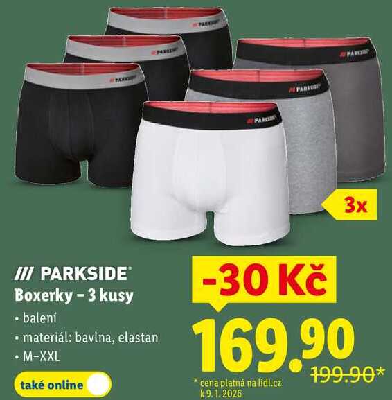 Boxerky - 3 kusy 