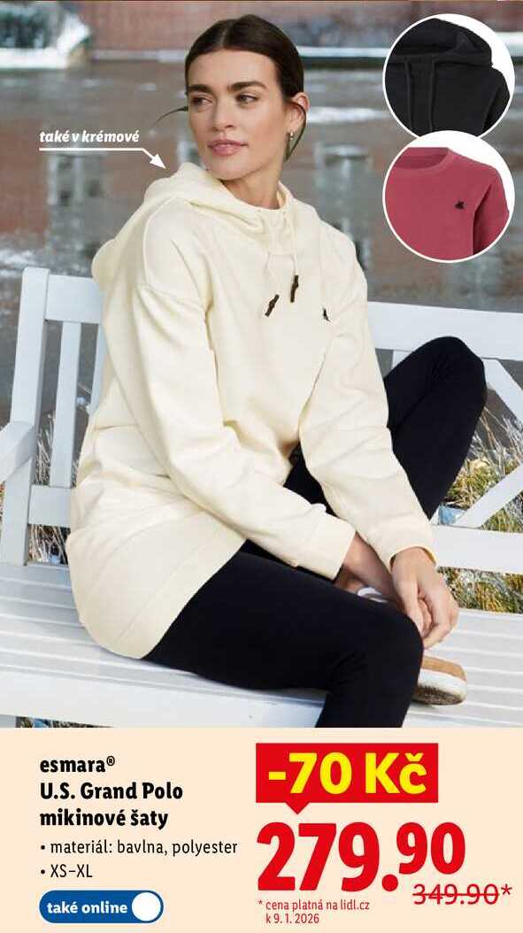 esmara U.S. Grand Polo mikinové šaty