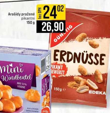 Arašídy pražené pikantni 150 g