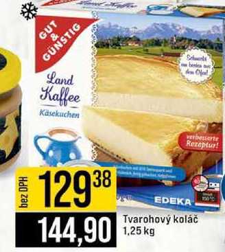 Tvarohový koláč 1,25 kg 