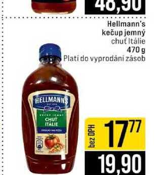 Hellmann's kečup jemný chuť Itálie 470 g 