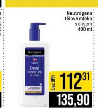 Neutrogena tělové mléko s olejem 400 ml