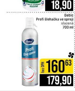 Debic Profi šlehačka ve spreji slazená 700 ml 