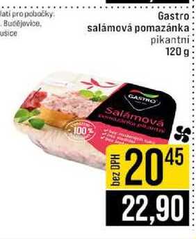 Gastro salámová pomazánka pikantni 120 g 