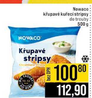 Nowaco křupavé kuřecí stripsy do trouby 500 g 