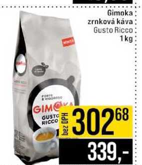 Gimoka zrnková káva Gusto Ricco 1 kg