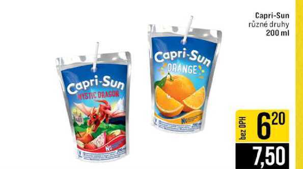 Capri-Sun různé druhy 200 ml 