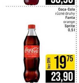 Coca-Cola různé druhy Fanta orange Sprite 0,5l