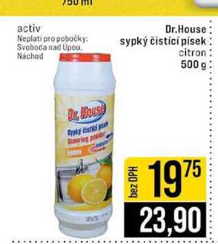 Dr.House sypký čistící písek citron 500 g