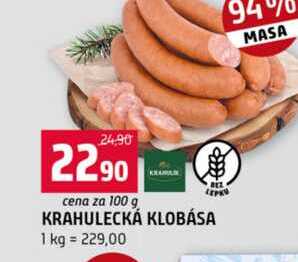 KRAHULECKÁ KLOBÁSA 100g