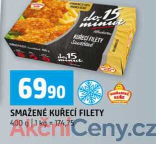 SMAŽENÉ KUŘECÍ FILETY 400 g 