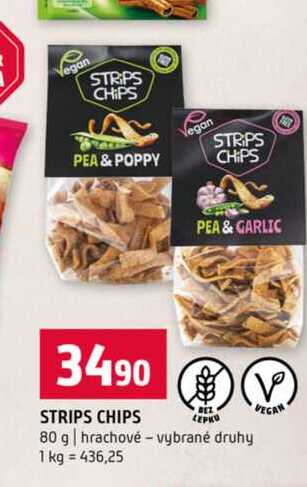 STRIPS CHIPS 80 g hrachové vybrané druhy 