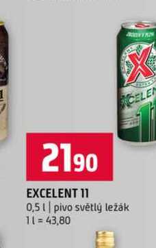EXCELENT 11 0,5l pivo světlý ležák 