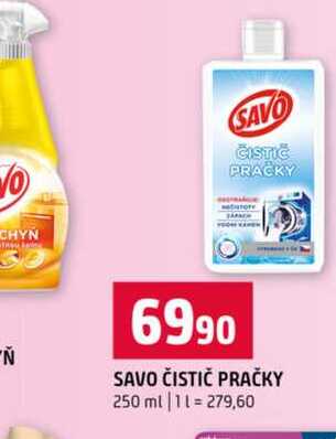 SAVO ČISTIČ PRAČKY 250 ml