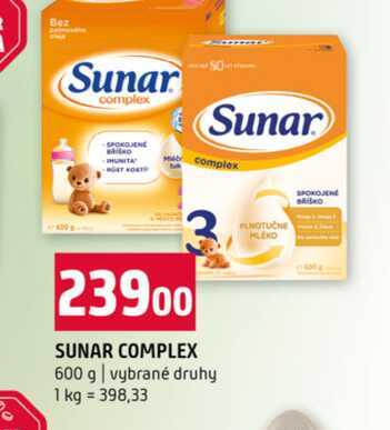 SUNAR COMPLEX 600 g vybrané druhy