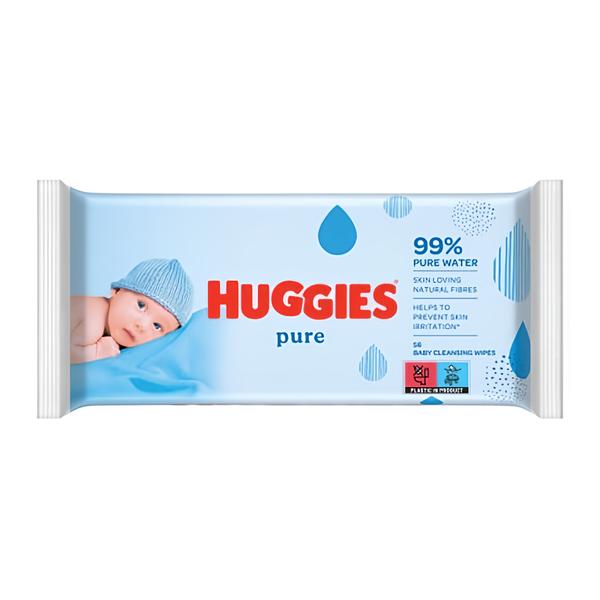Huggies Pure vlhčené ubrousky
