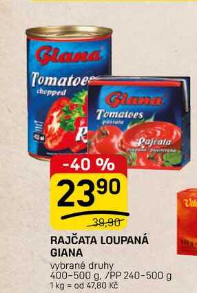 RAJČATA LOUPANÁ GIANA vybrané druhy 400-500 g