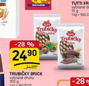 TRUBIČKY BRICK vybrané druhy 150 g 