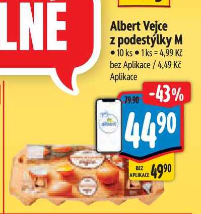 Albert Vejce z podestýlky M 10 ks