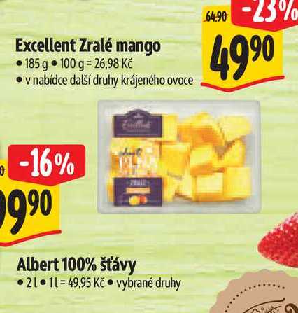 Excellent Zralé mango 185 g