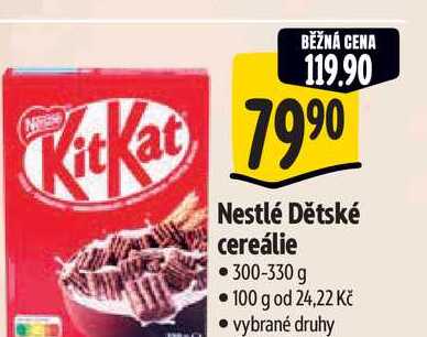 Nestlé Dětské cereálie 300-330 g