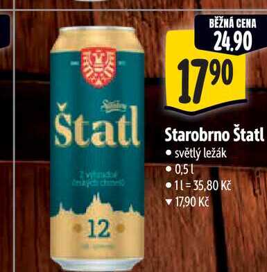 Starobrno Štatl 0,5 l