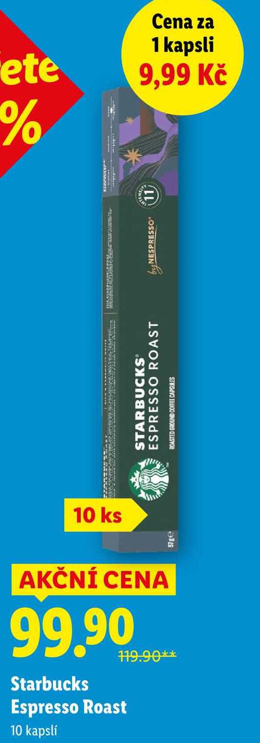 Starbucks Espresso Roast, 10 kapslí