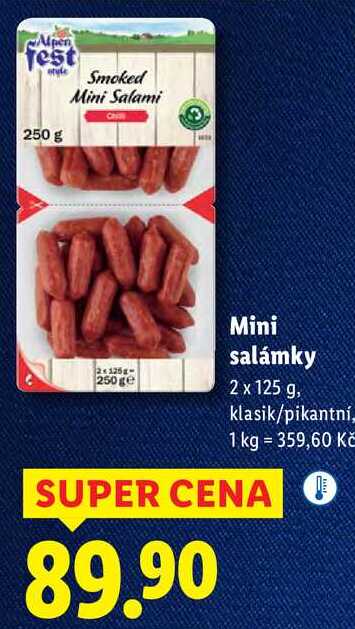 Mini salámky, 2x 125 g