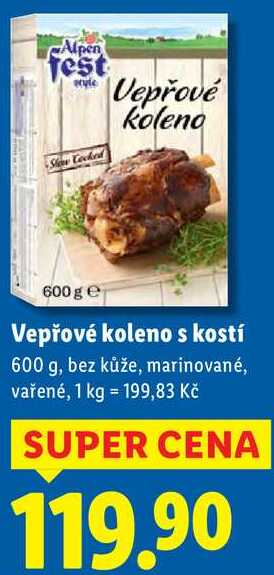 Vepřové koleno s kostí, 600 g
