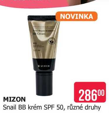 MIZON Snail BB krém SPF 50, různé druhy 