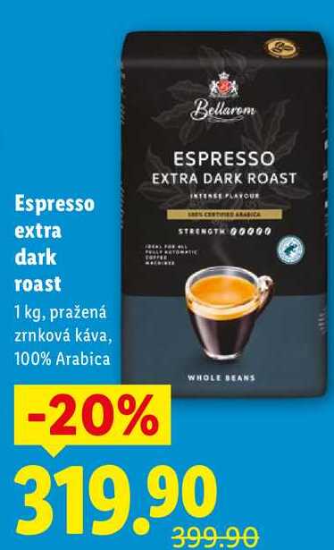 Espresso extra dark roast, 1 kg