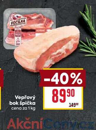 Vepřový bok špička cena za 1 kg