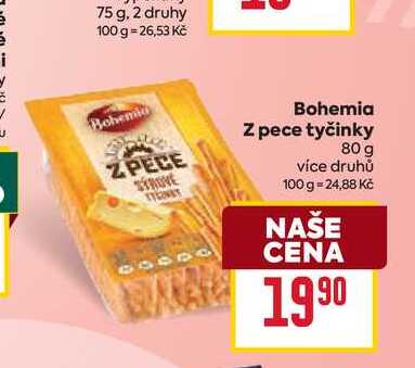 Bohemia Z pece tyčinky 80 g
