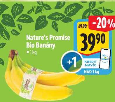 Nature's Promise Bio Banány, 1 kg